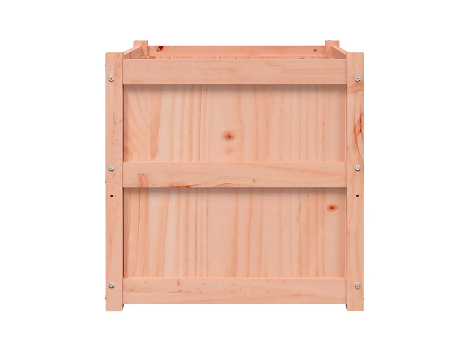 Macetero bancal elevado plantas flores terraza jardín 60 x 60 x 60 cm madera maciza douglas marrón 02_0037724