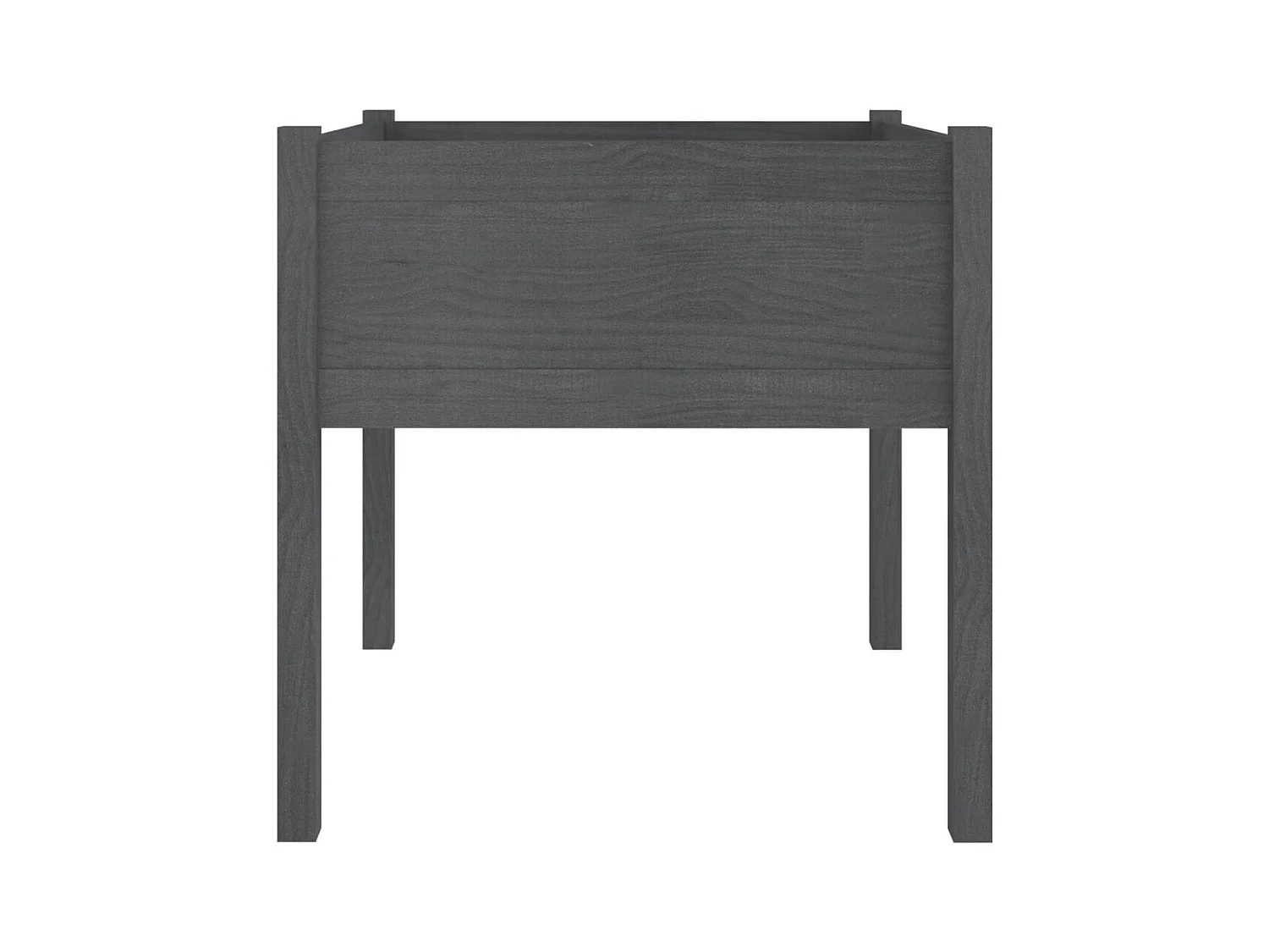 Jardinière bac lit surélevé bois marron 70 x 70 x 70 cm 02_0039004