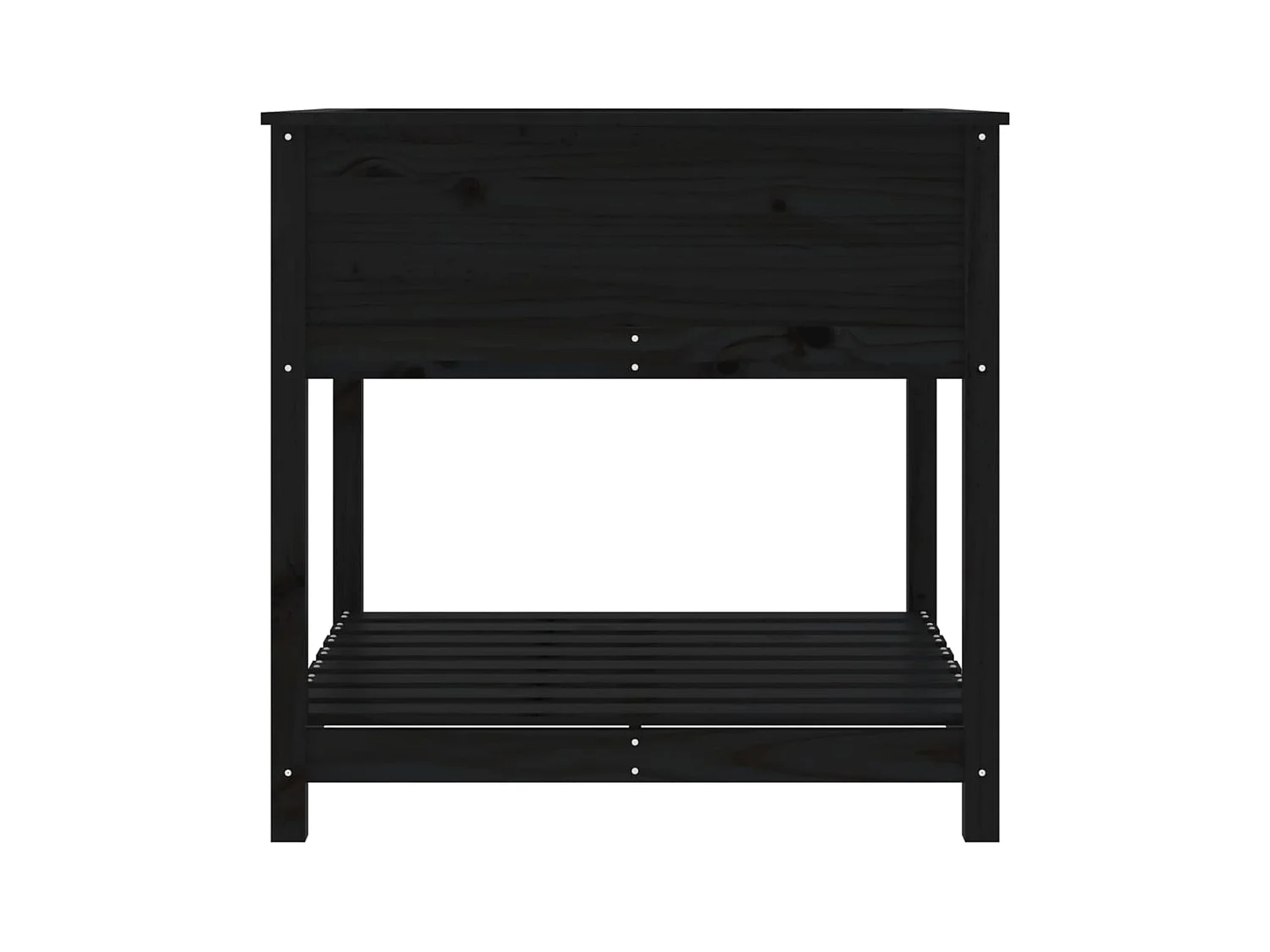 Jardinière bac lit surélevé bois marron 82.5 x 82.5 x 81 cm 02_0038411