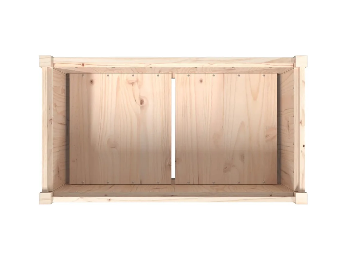 Jardinière bac lit surélevé bois marron 90 x 50 x 70 cm 02_0038004