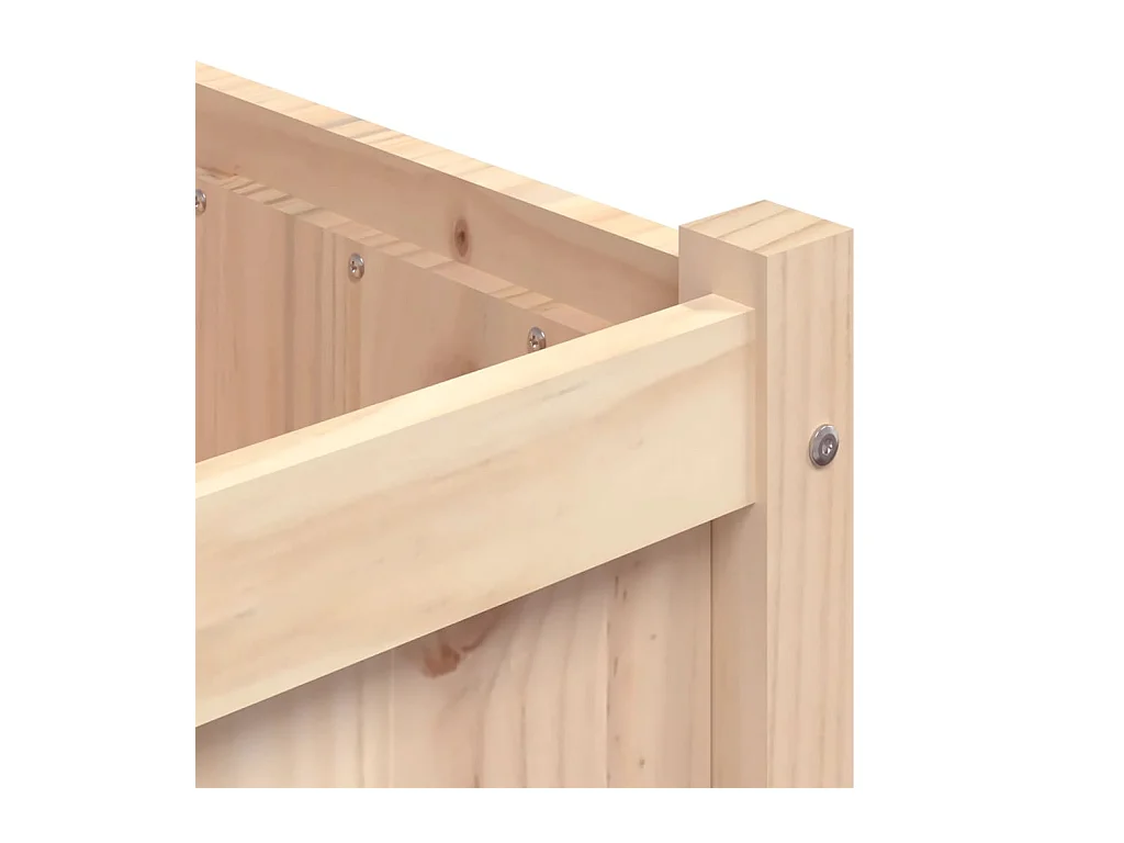 Jardinière bac lit surélevé bois marron 90 x 50 x 70 cm 02_0038004