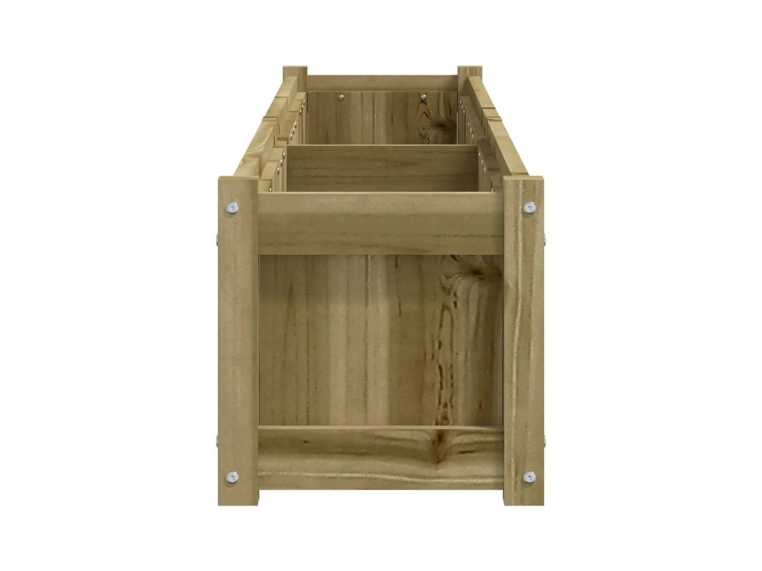 Jardinière bac lit surélevé bois marron 180 x 31 x 31 cm 02_0039028