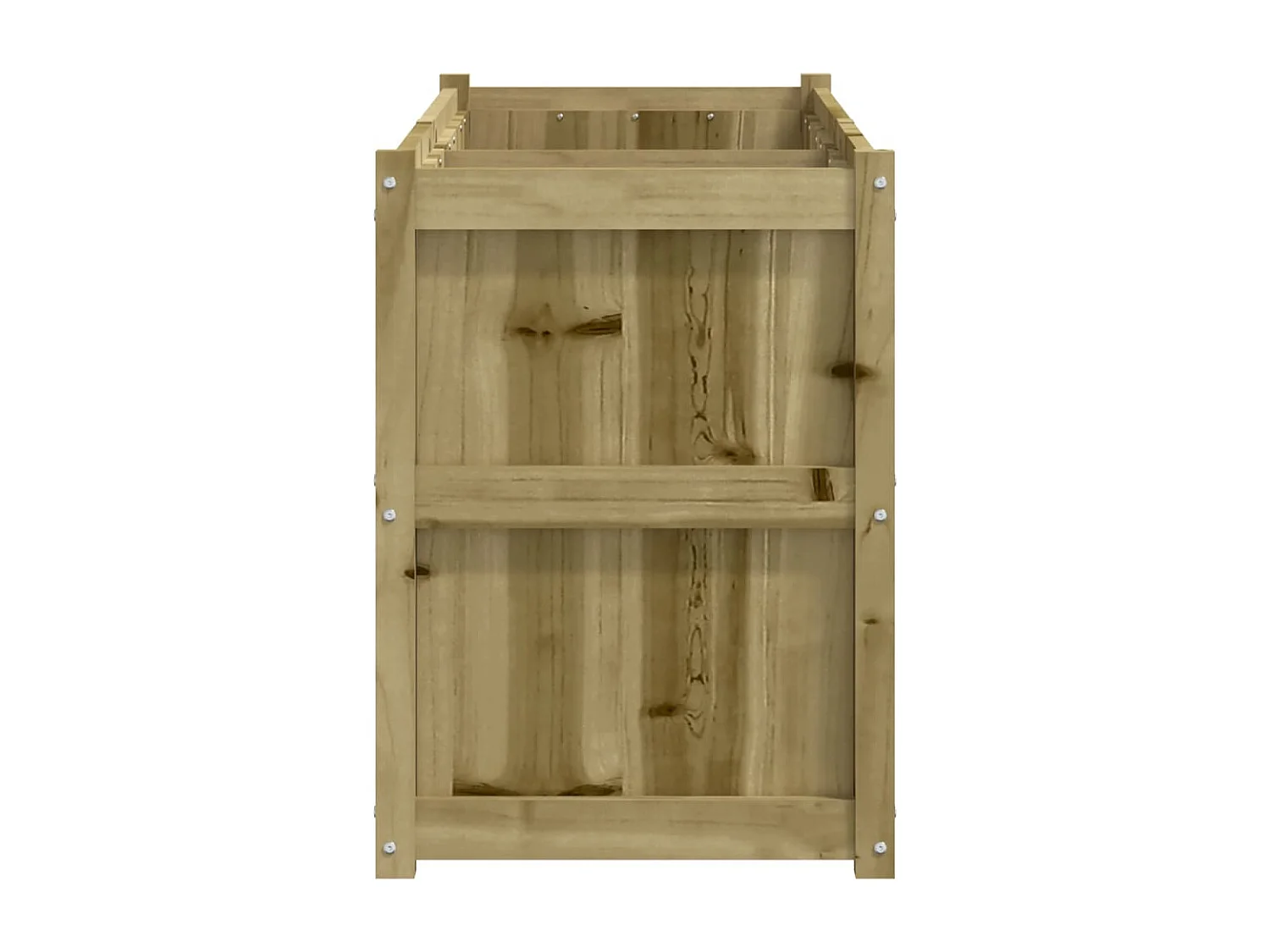 Jardinière bac lit surélevé bois marron 150 x 50 x 70 cm 02_0037446