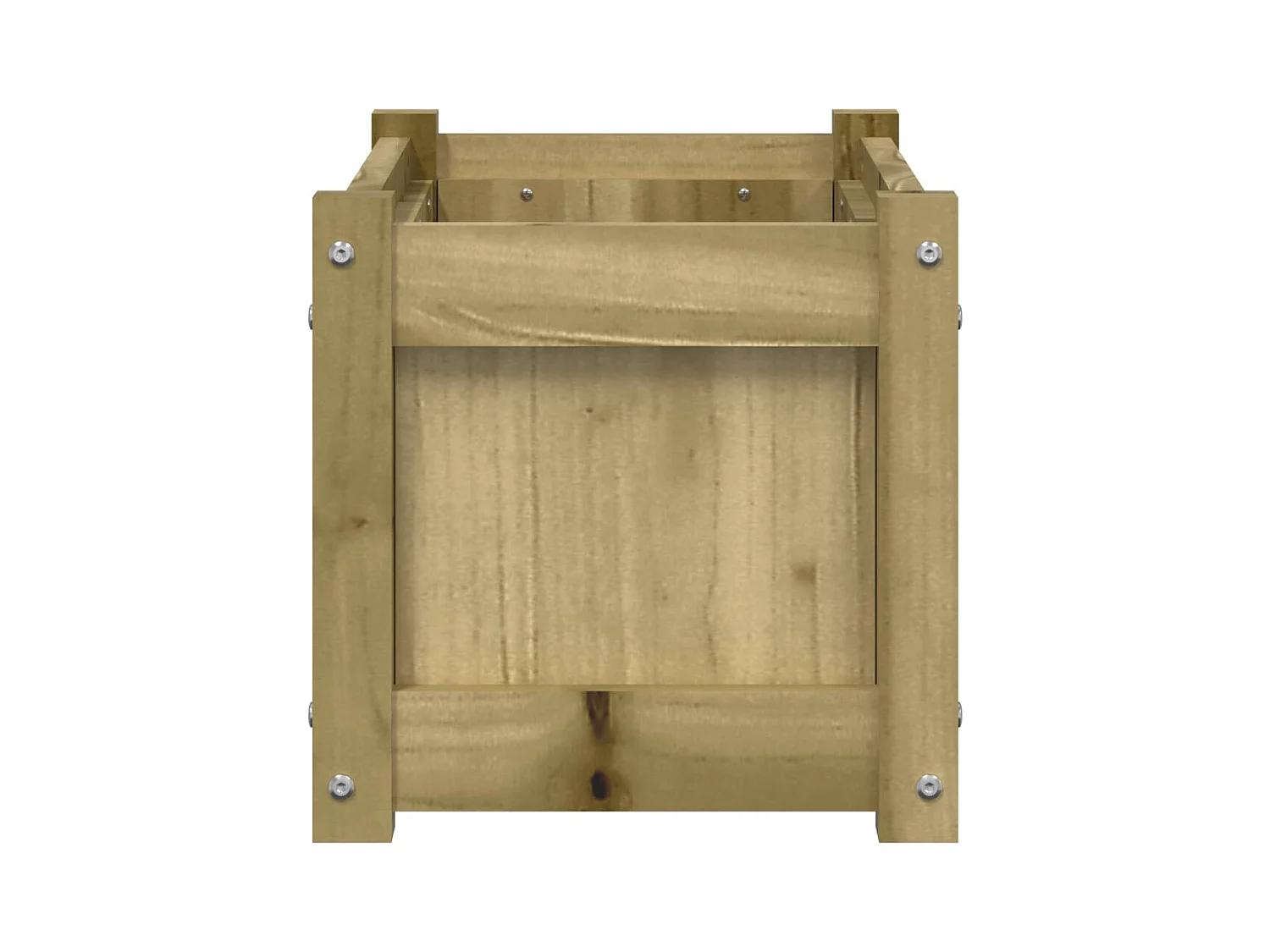 Macetero elevado bandeja plantas flores terraza jardín 60 x 31 x 31 cm madera de pino impregnada marrón 02_0037690
