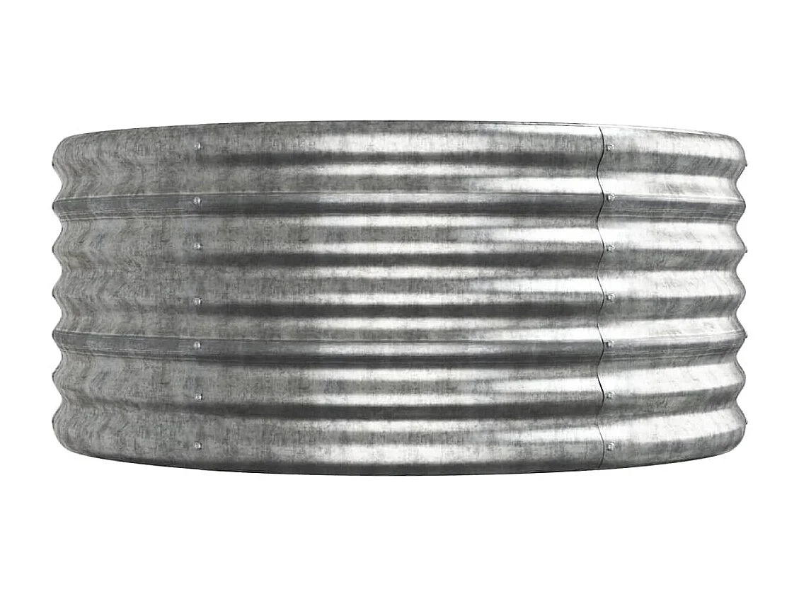 Jardinière bac lit surélevé argenté 296 x 80 x 36 cm 02_0039693