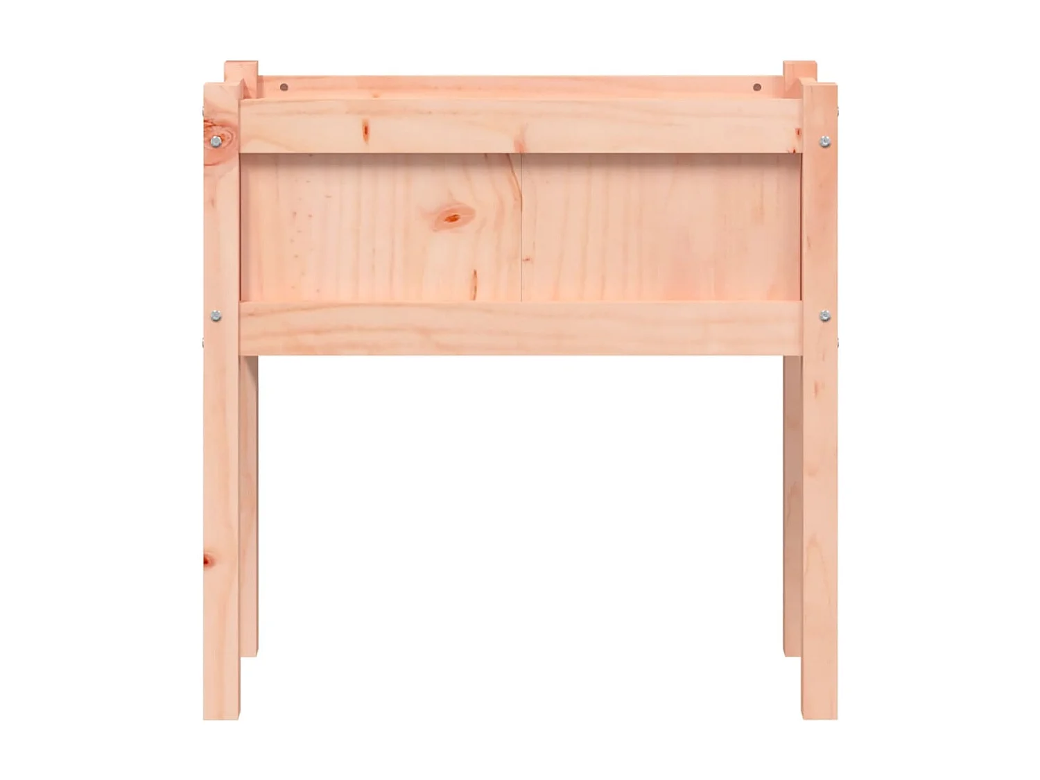 Vassoio per fioriera aiuola rialzata piante fiori terrazze da giardino set di 2 con piedini in legno massello Douglas marrone 02_0039021