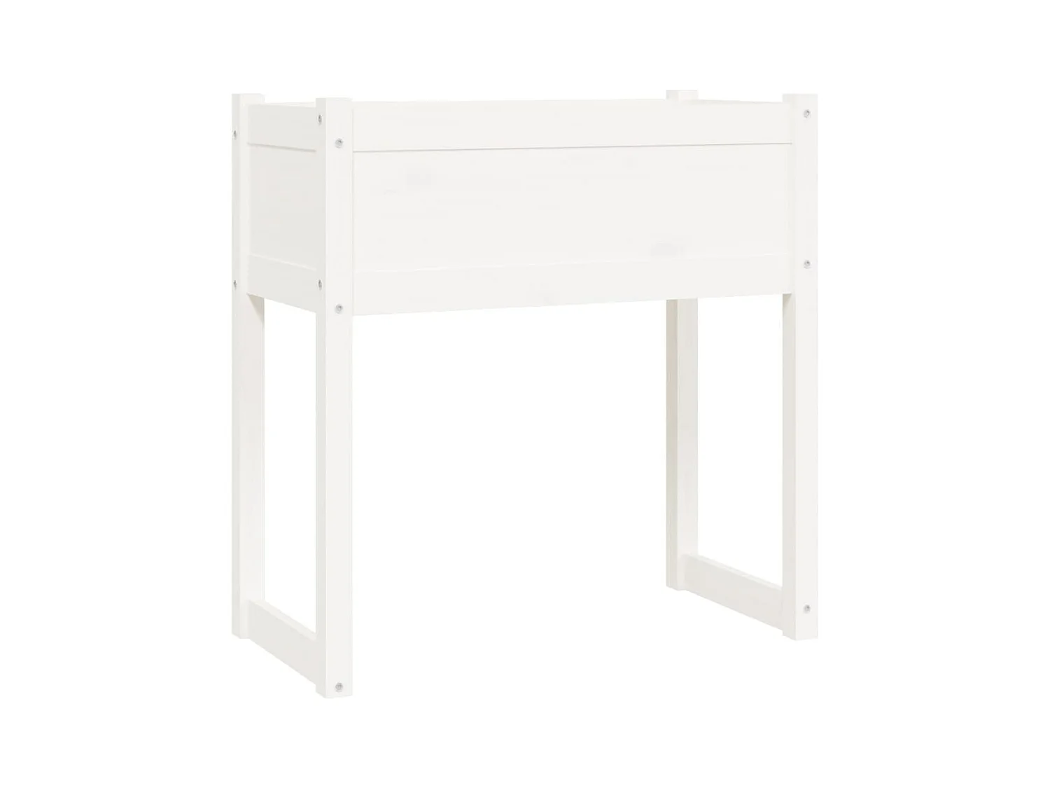 Jardinière bac lit surélevé bois blanche 78 x 40 x 81 cm 02_0037859