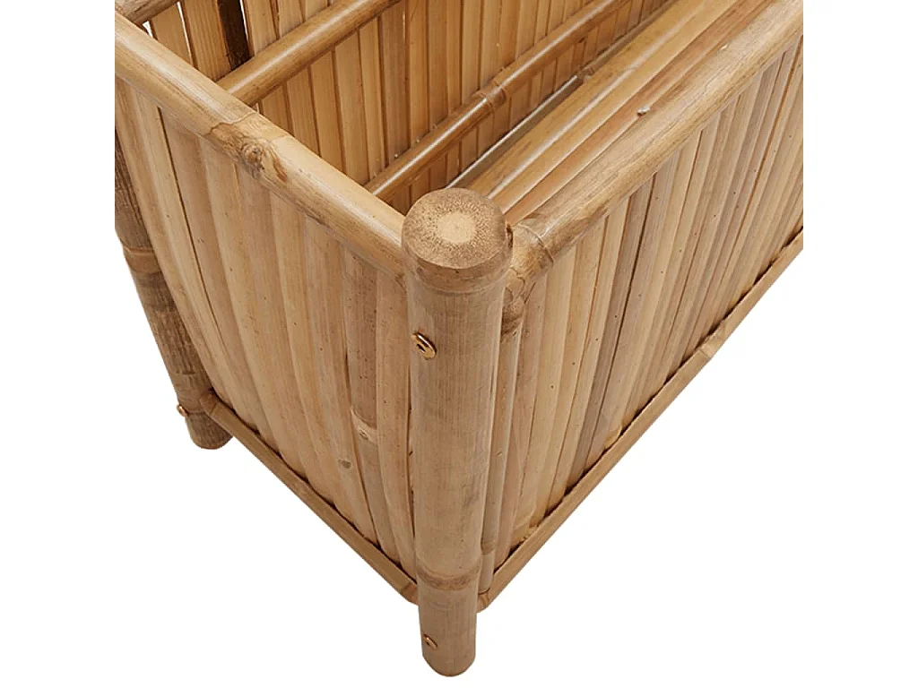Jardinière bac lit surélevé bambou marron 100 x 30 x 50 cm 02_0037266
