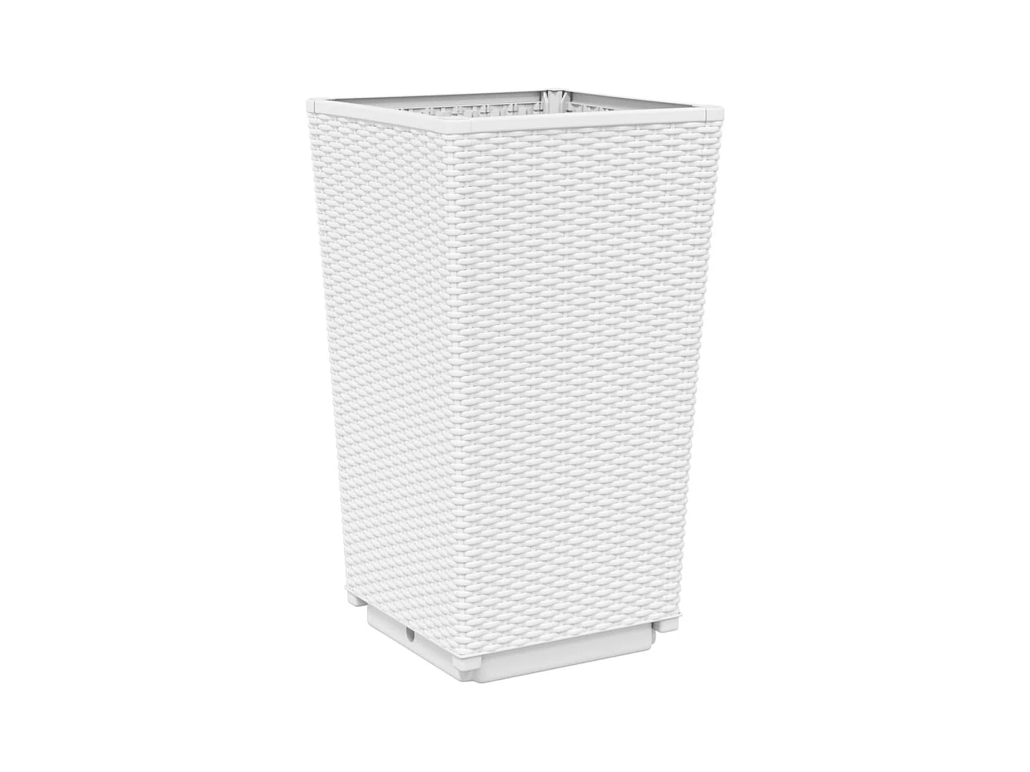 Jardinière bac lit surélevé blanche 32.5 x 32.5 x 57 cm 02_0038935