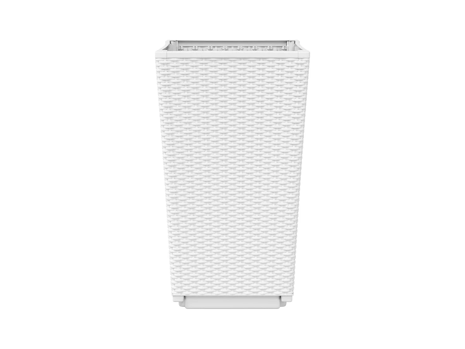 Jardinière bac lit surélevé blanche 32.5 x 32.5 x 57 cm 02_0038935