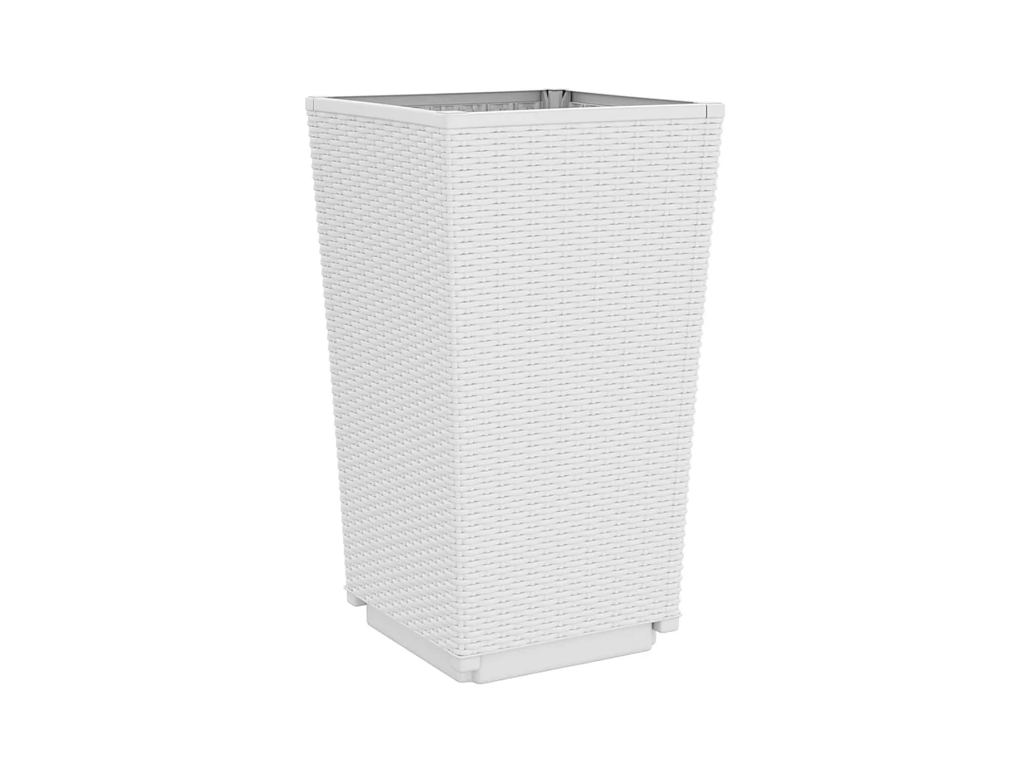 Jardinière bac lit surélevé blanche 32.5 x 32.5 x 57 cm 02_0038935