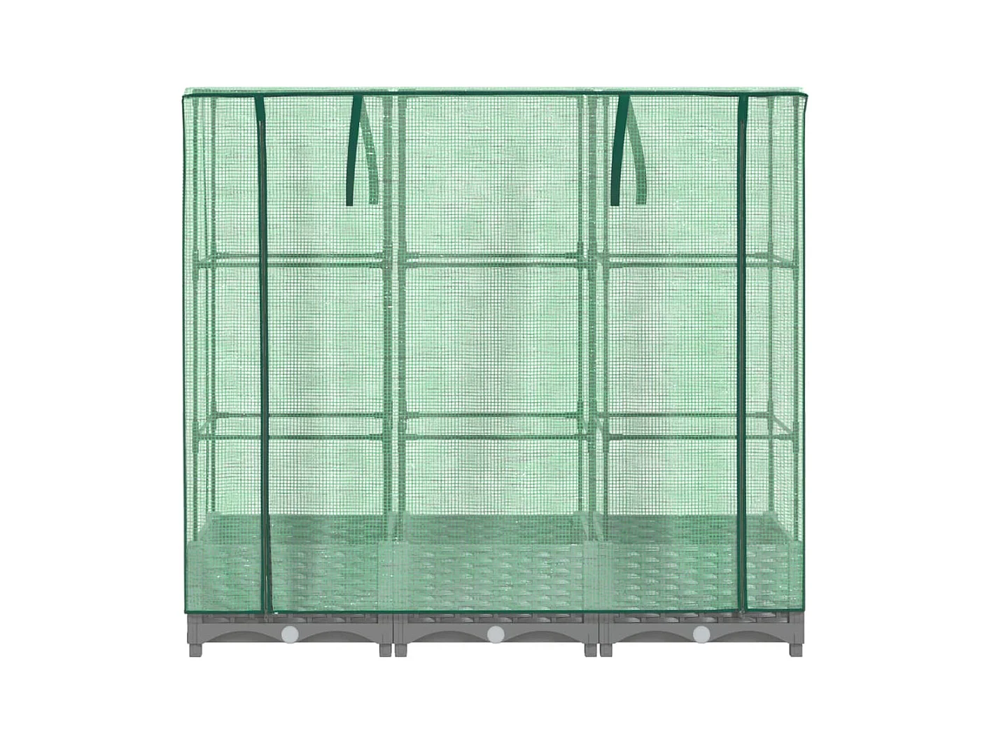 Jardinière bac lit surélevé grise 120 x 40 x 123 cm 02_0038736