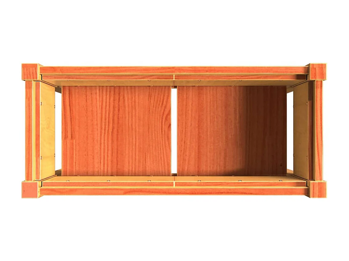 Jardinière bac lit surélevé bois marron 70 x 31 x 70 cm 02_0038907