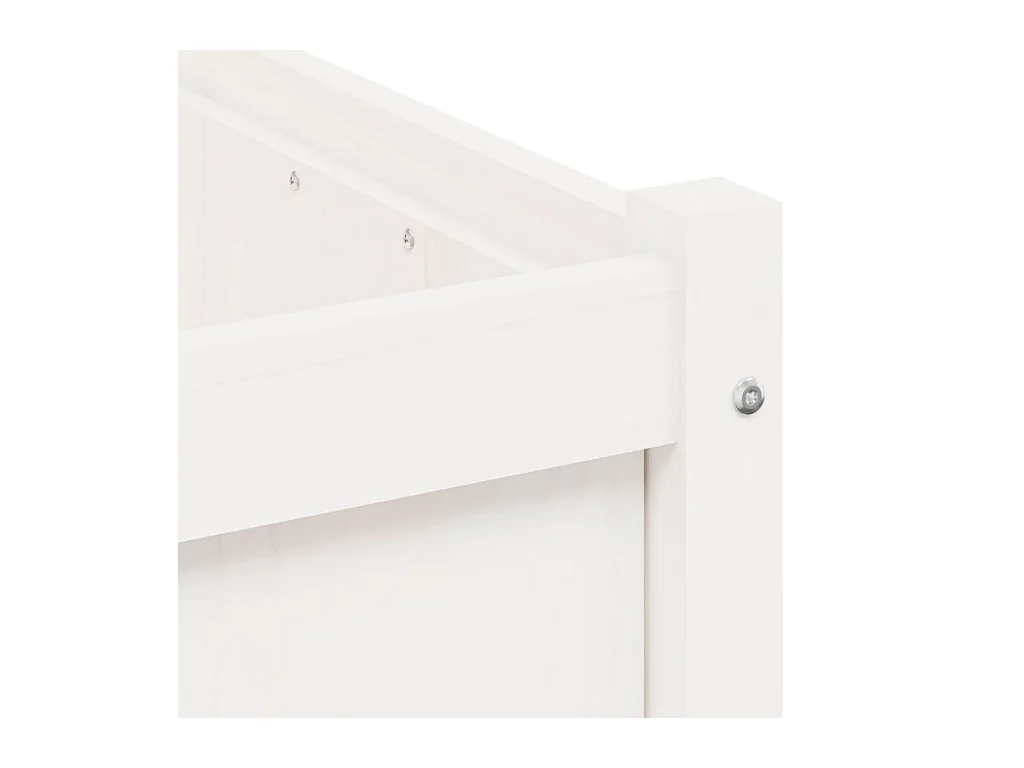 Jardinière bac lit surélevé bois blanche 50 x 50 x 50 cm 02_0039040