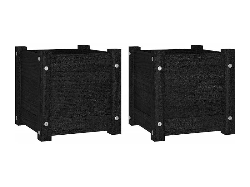 Jardinière bac lit surélevé bois marron 31 x 31 x 31 cm 02_0038889