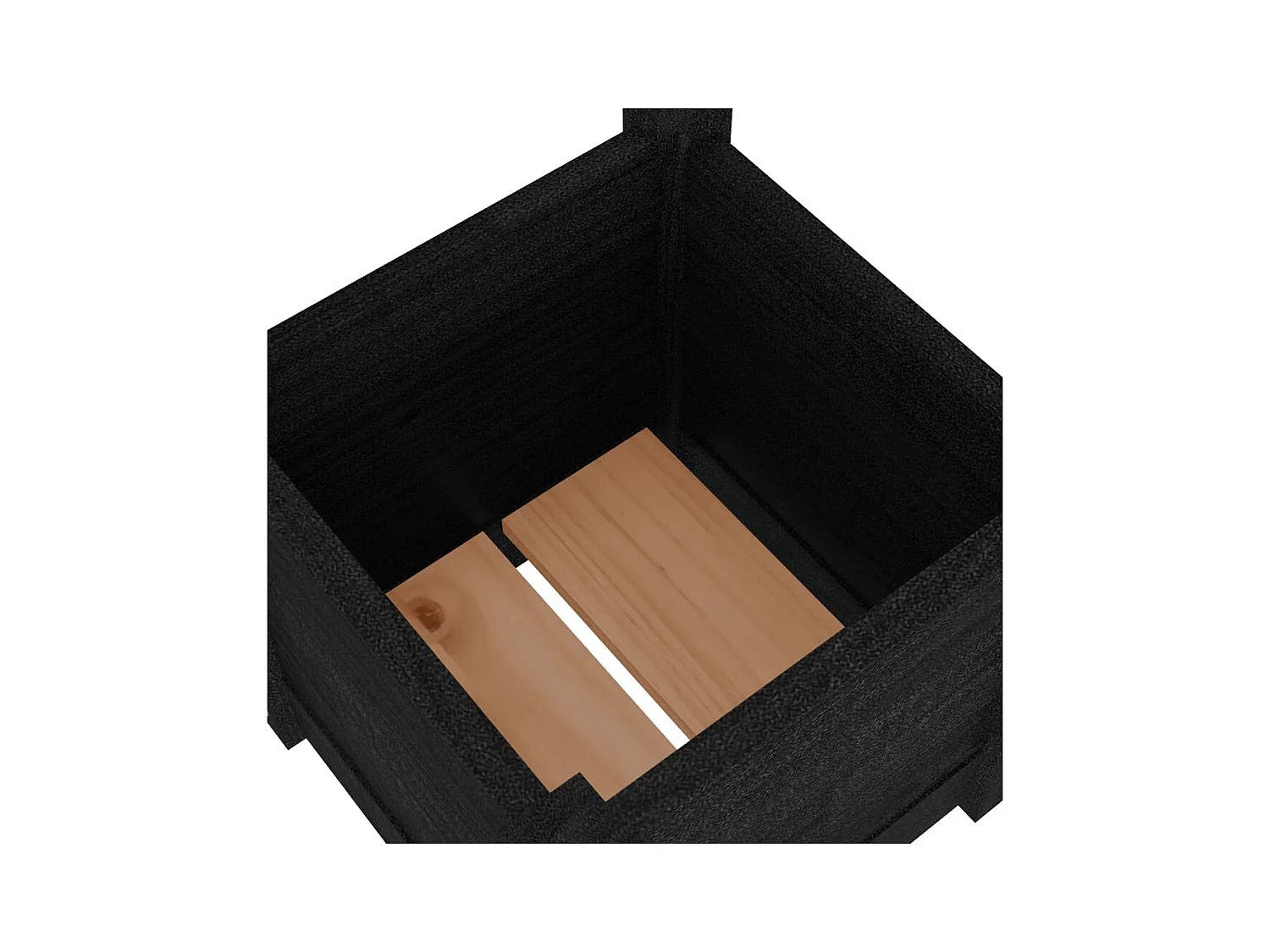 Jardinière bac lit surélevé bois marron 31 x 31 x 31 cm 02_0038889