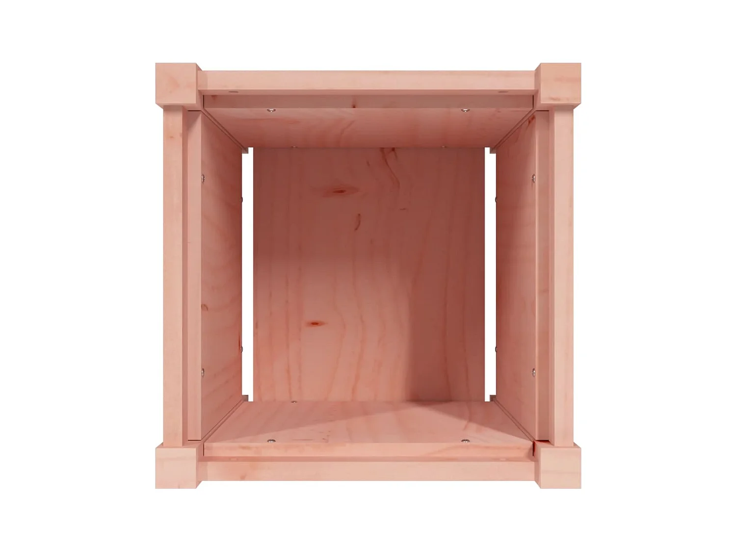 Vassoio per fioriera aiuola rialzata piante fiori terrazza giardino 40 x 40 x 40 cm legno massello marrone Douglas 02_0037559