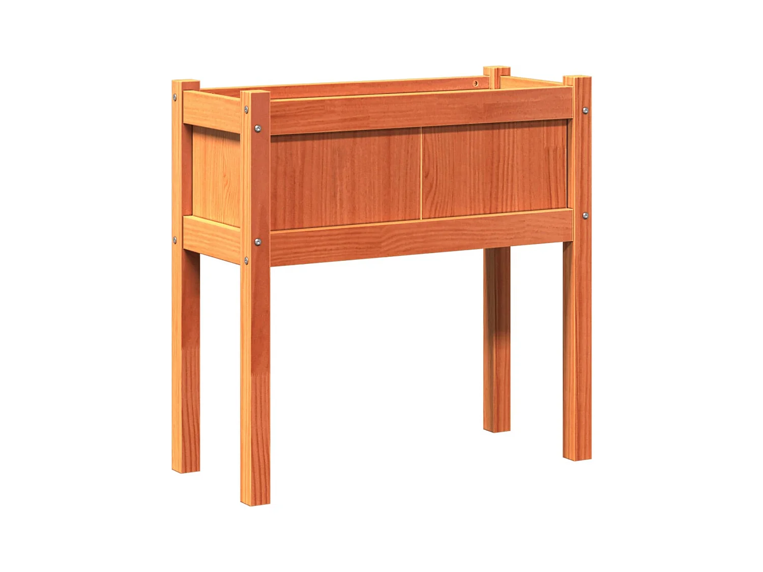 Jardinière bac lit surélevé bois marron 70 x 31 x 70 cm 02_0039024