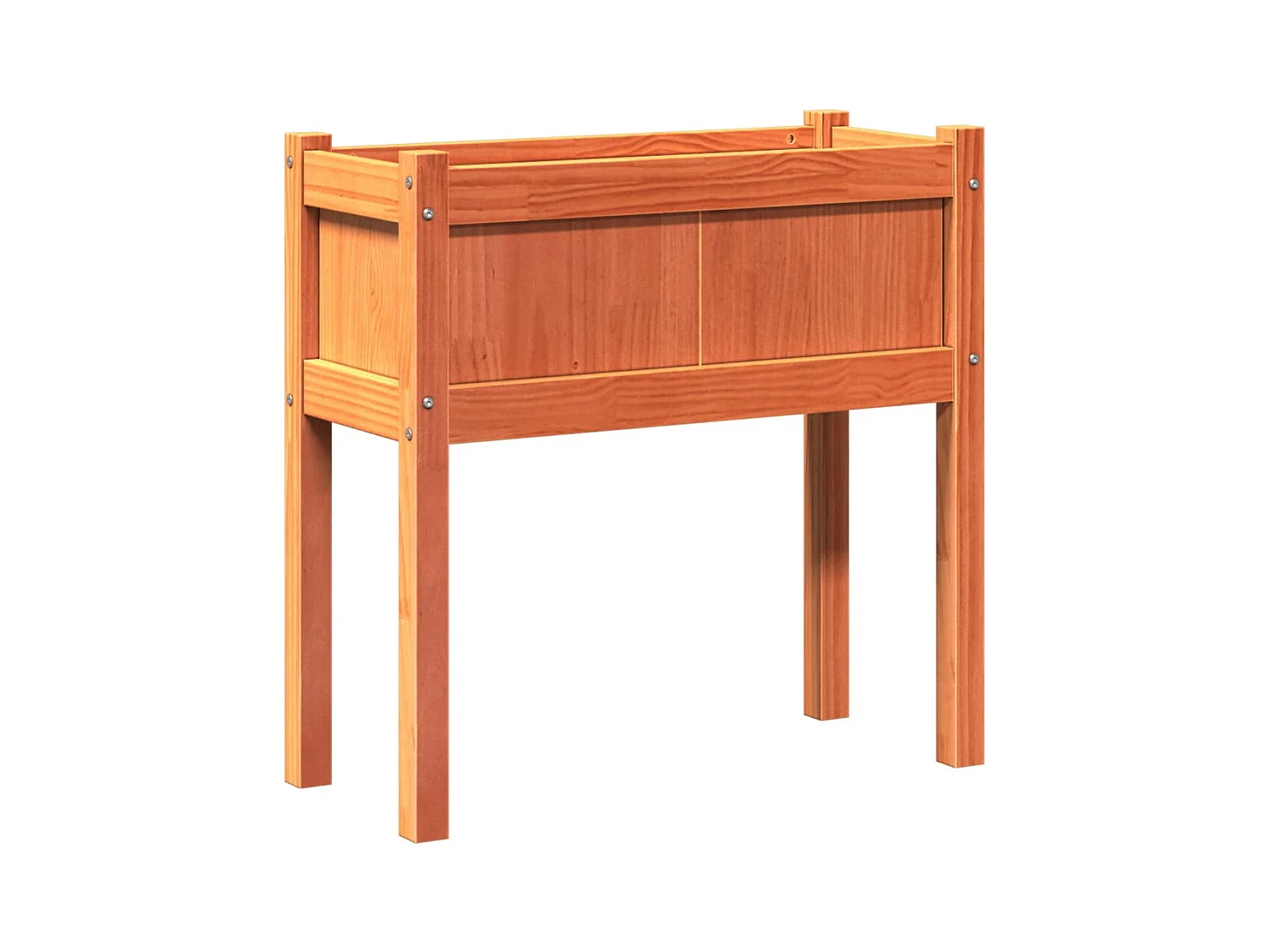 Jardinière bac lit surélevé bois marron 70 x 31 x 70 cm 02_0039024