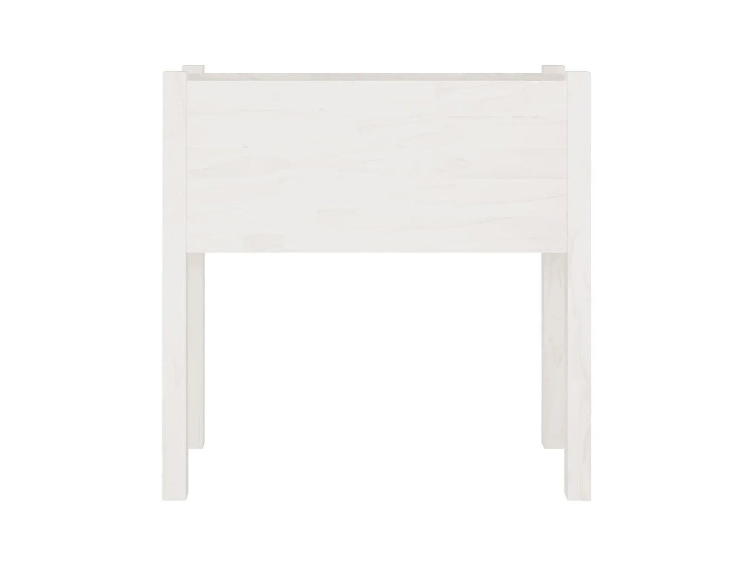 Jardinière bac lit surélevé bois blanche 70 x 31 x 70 cm 02_0038999