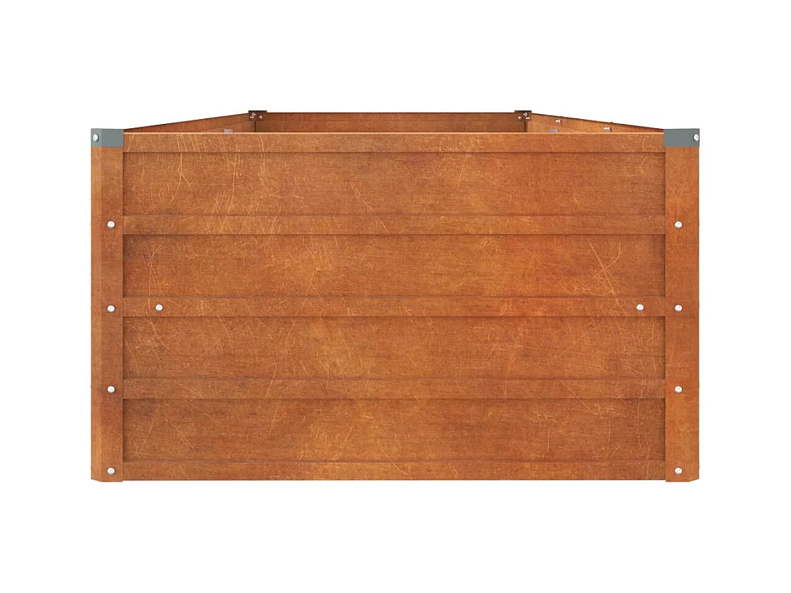 Jardinière bac lit surélevé marron 240 x 80 x 45 cm 02_0039868