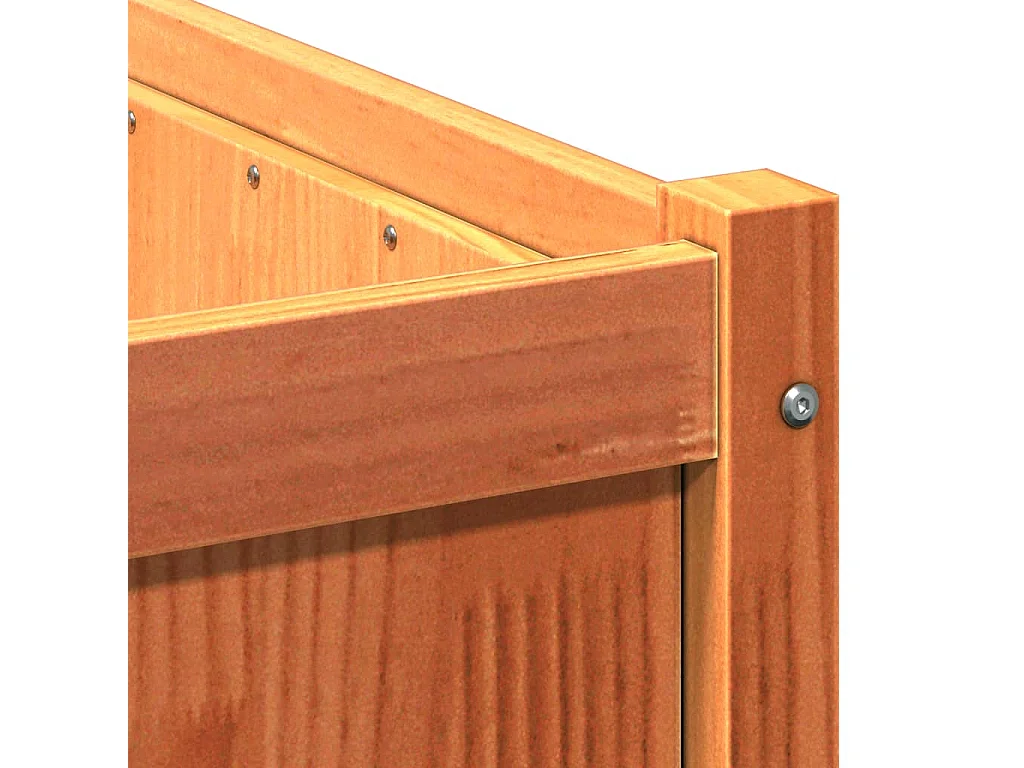 Jardinière bac lit surélevé bois marron 90 x 50 x 50 cm 02_0039060