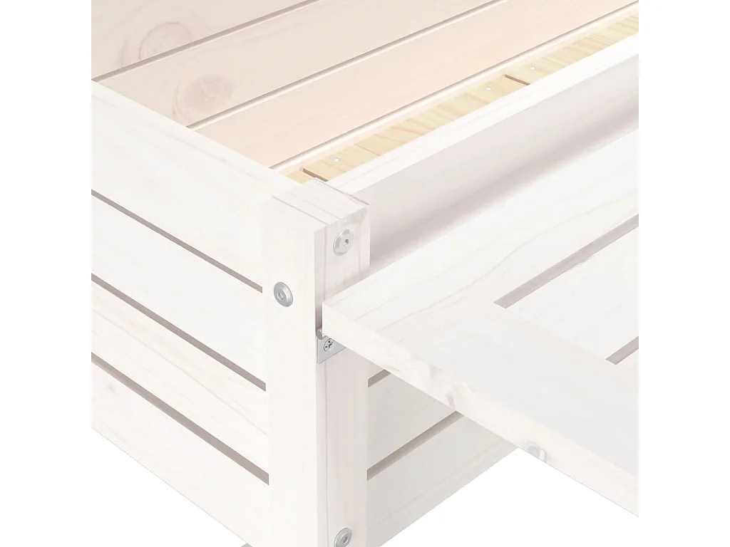 Jardinière bac lit surélevé bois blanche 84 x 73 x 75 cm 02_0038585