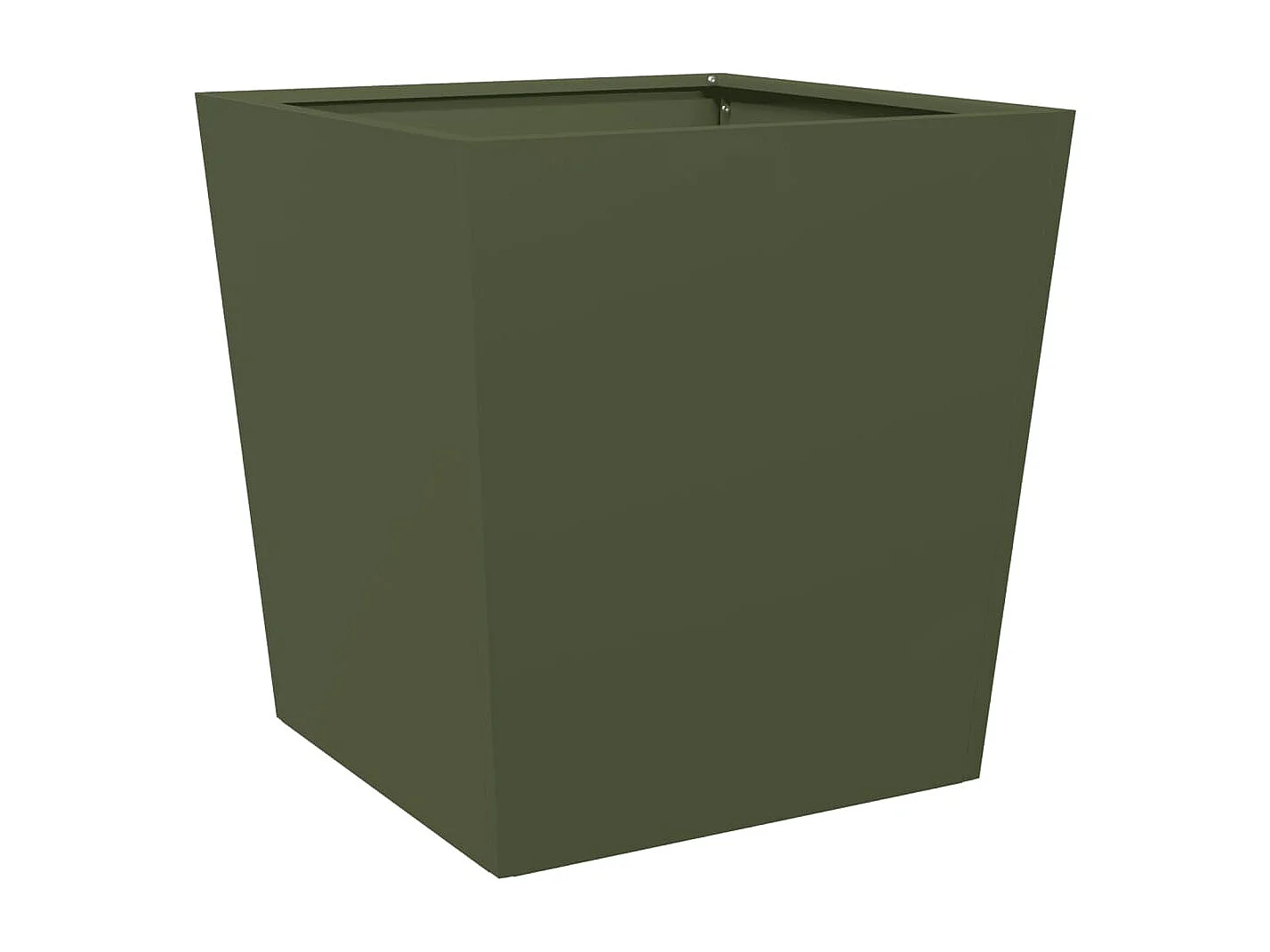 Fioriera rialzata per aiuole fioriere giardino terrazze set 2 olivo 50 x 50 x 50 cm acciaio verde 02_0039087