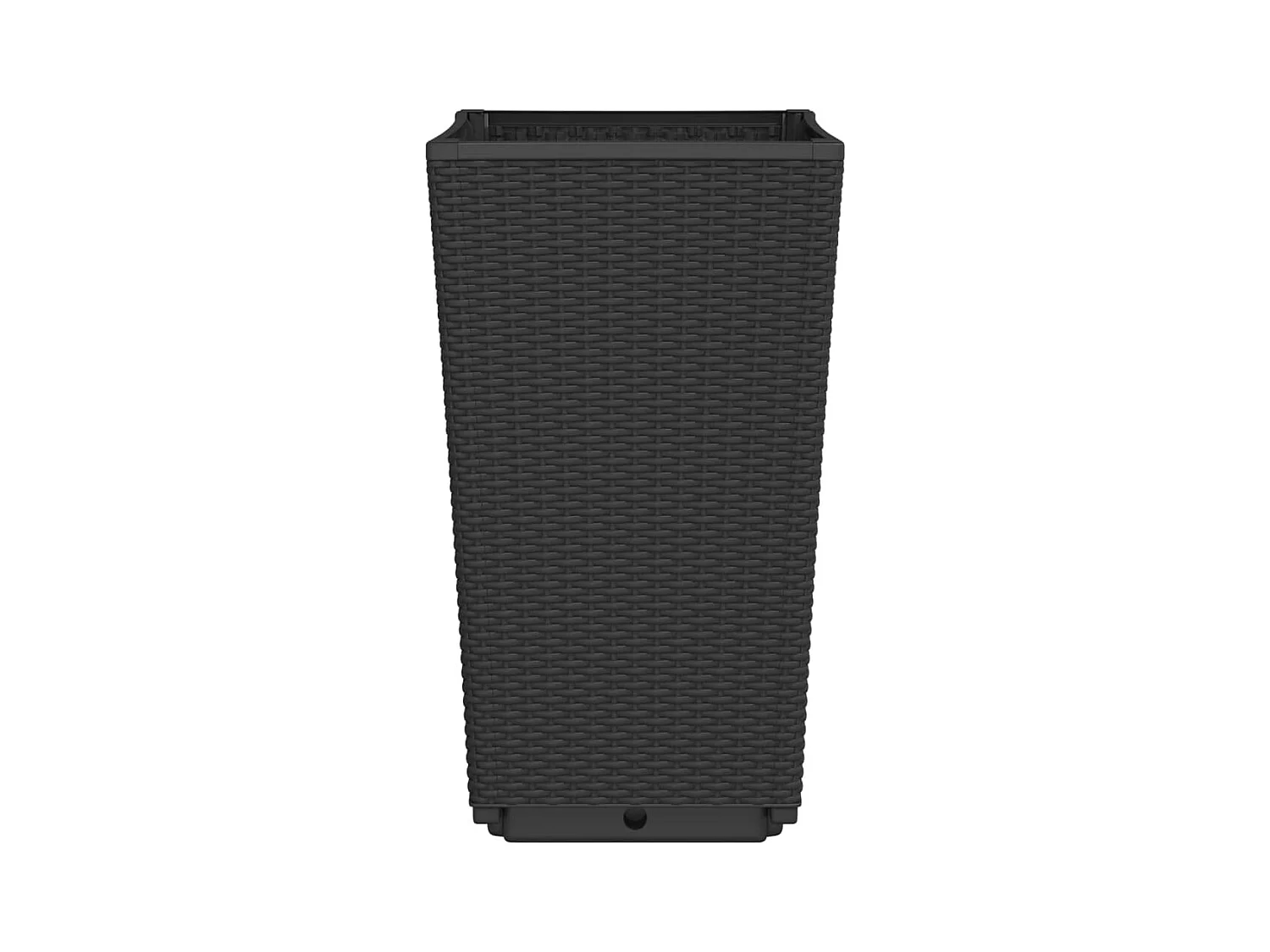 Jardinera para parterres elevados jardineras flores jardín terrazas juego de 2 325 x 325 x 57 cm polipropileno negro 02_0038937