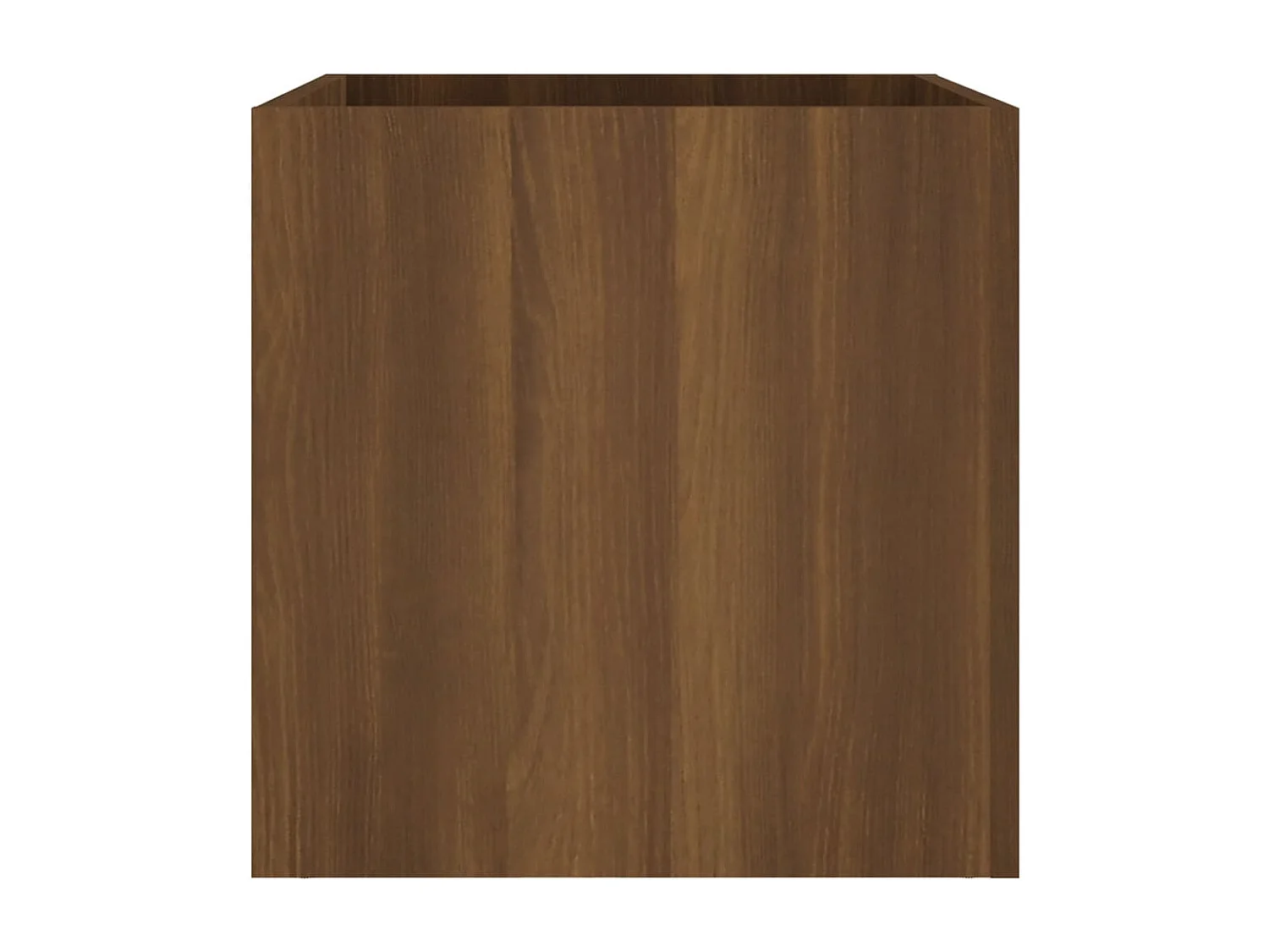 Vassoio per fioriera aiuola rialzata piante fiori terrazza giardino 40 x 40 x 40 cm MDF marrone 02_0037552