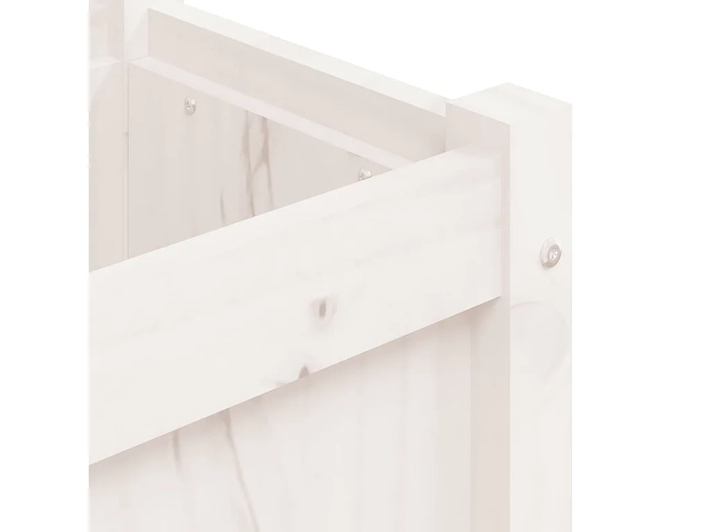 Jardinière bac lit surélevé bois blanche 150 x 31 x 31 cm 02_0037428