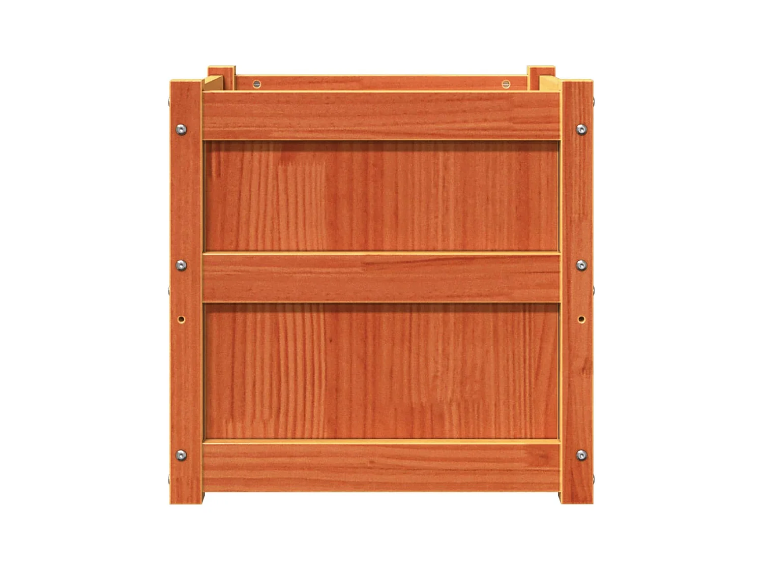 Jardinière bac lit surélevé bois marron 50 x 50 x 50 cm 02_0039064