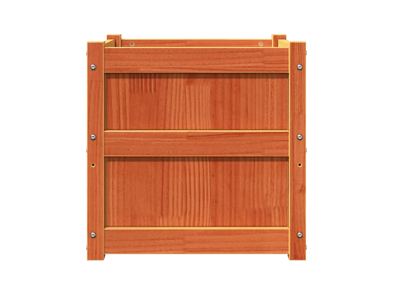 Jardinière bac lit surélevé bois marron 50 x 50 x 50 cm 02_0039064