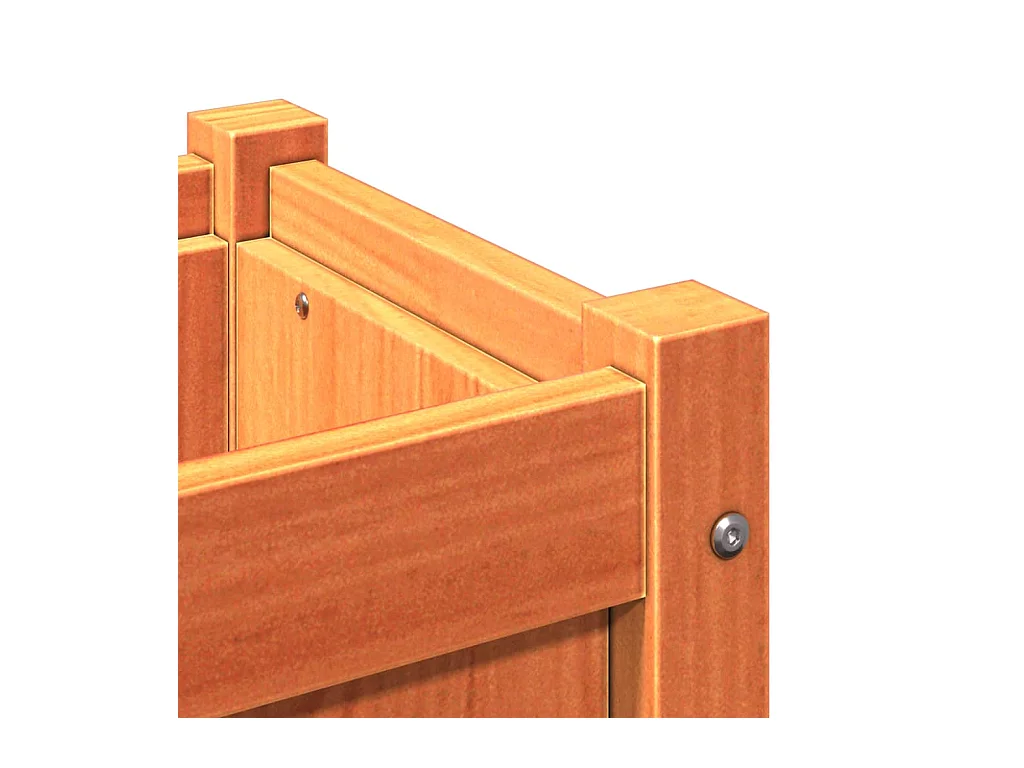 Jardinière bac lit surélevé bois marron 50 x 50 x 50 cm 02_0039064