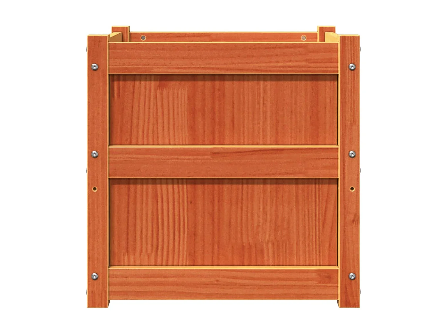 Jardinière bac lit surélevé bois marron 50 x 50 x 50 cm 02_0039064