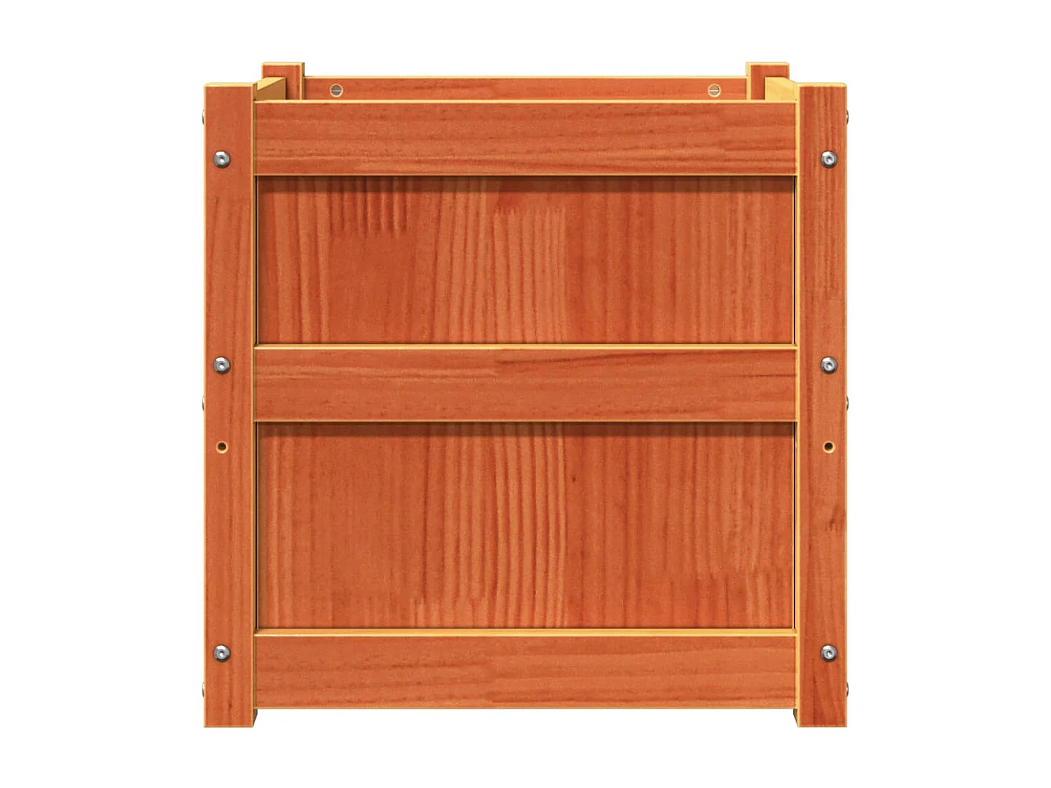 Jardinière bac lit surélevé bois marron 50 x 50 x 50 cm 02_0039064