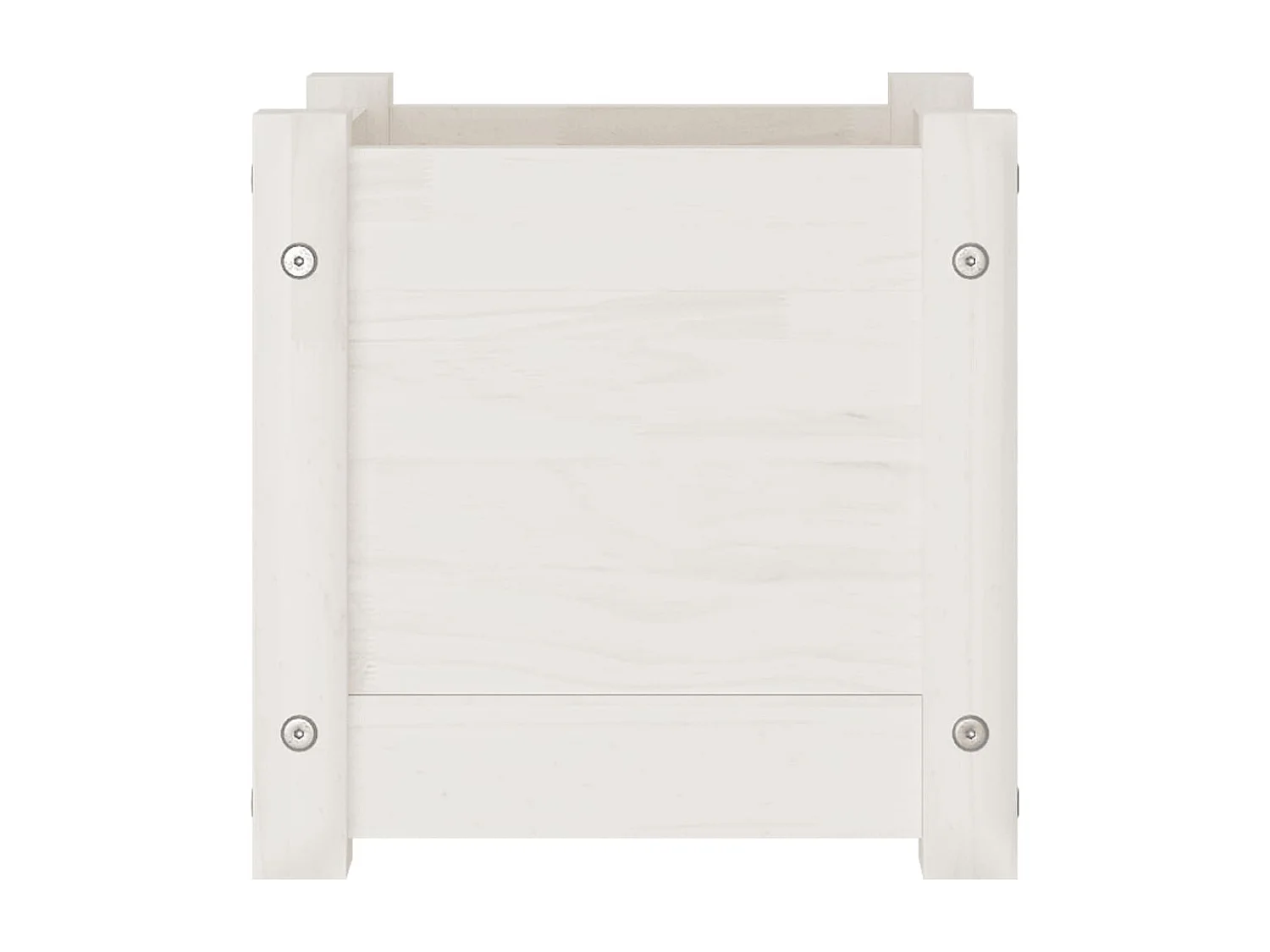 Jardinière bac lit surélevé bois blanche 31 x 31 x 31 cm 02_0038539