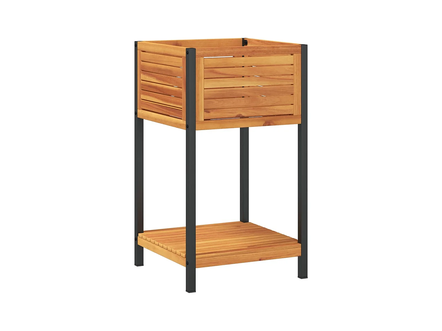 Jardinière bac lit surélevé marron 45 x 45 x 80 cm 02_0038618