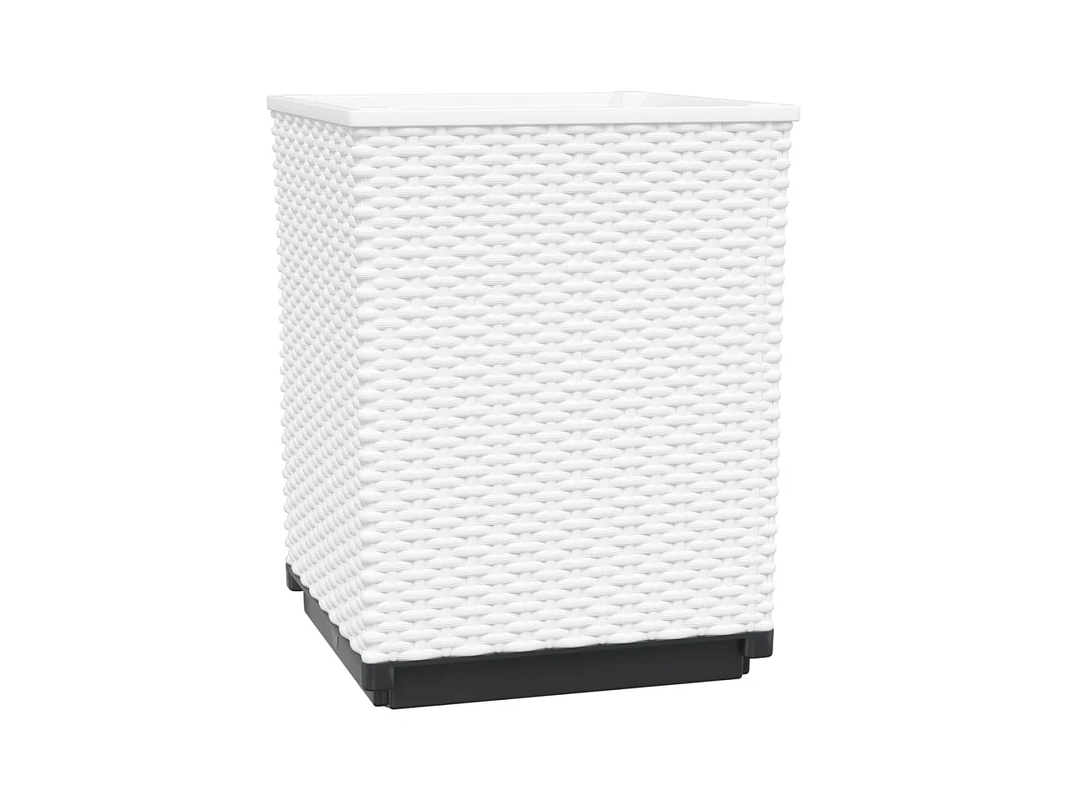 Jardinière bac lit surélevé blanche 30 x 30 x 37 cm 02_0038923