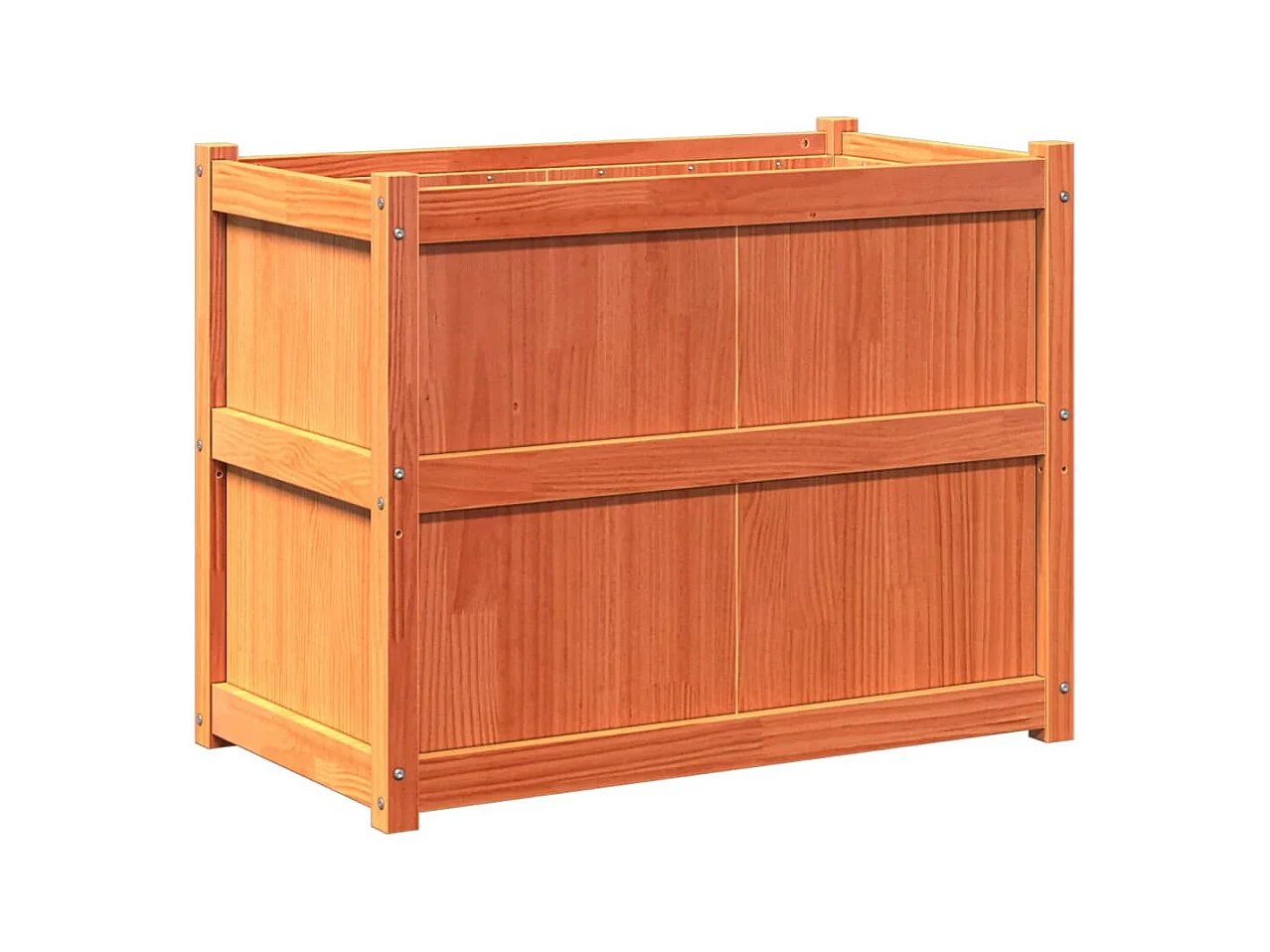 Jardinière bac lit surélevé bois marron 90 x 50 x 70 cm 02_0038517