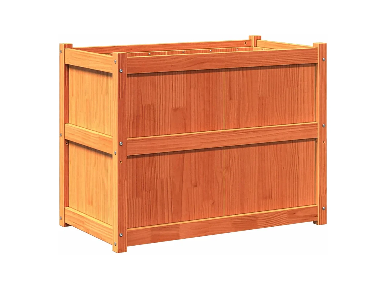 Jardinière bac lit surélevé bois marron 90 x 50 x 70 cm 02_0038517