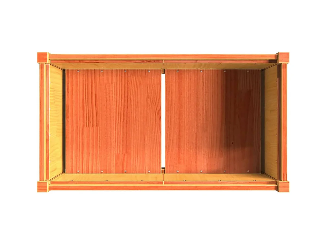 Jardinière bac lit surélevé bois marron 90 x 50 x 70 cm 02_0038517