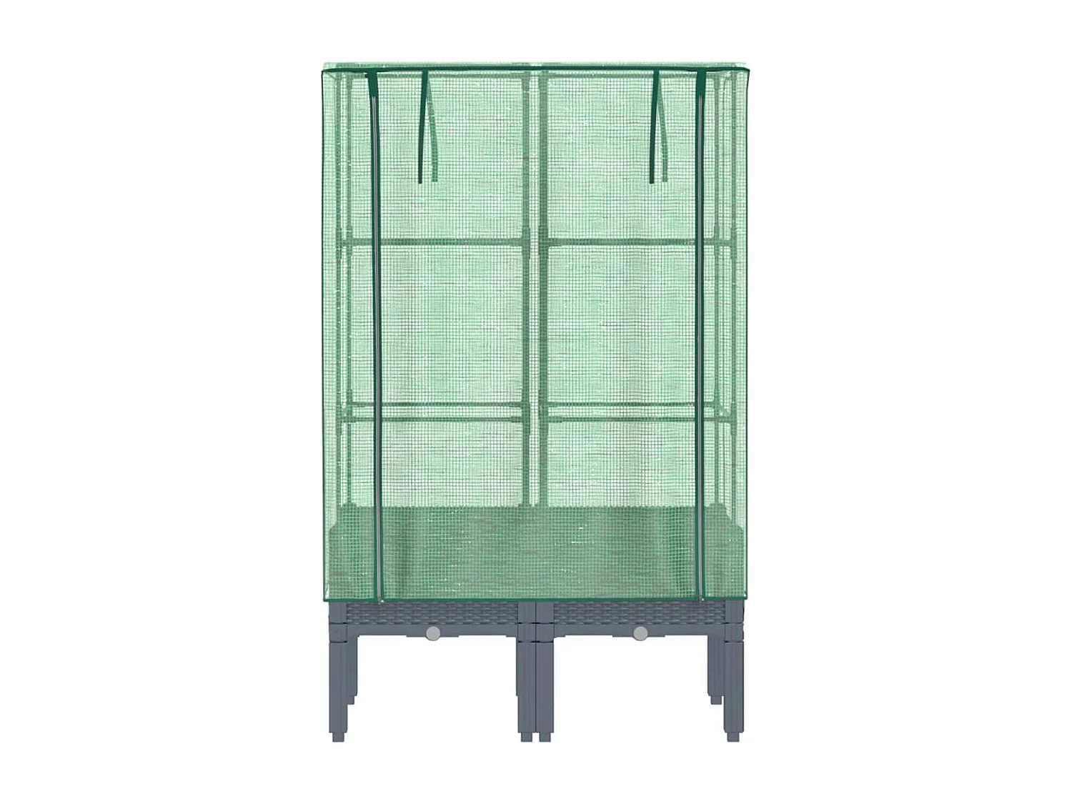 Jardinière bac lit surélevé grise 80 x 40 x 140 cm 02_0038793