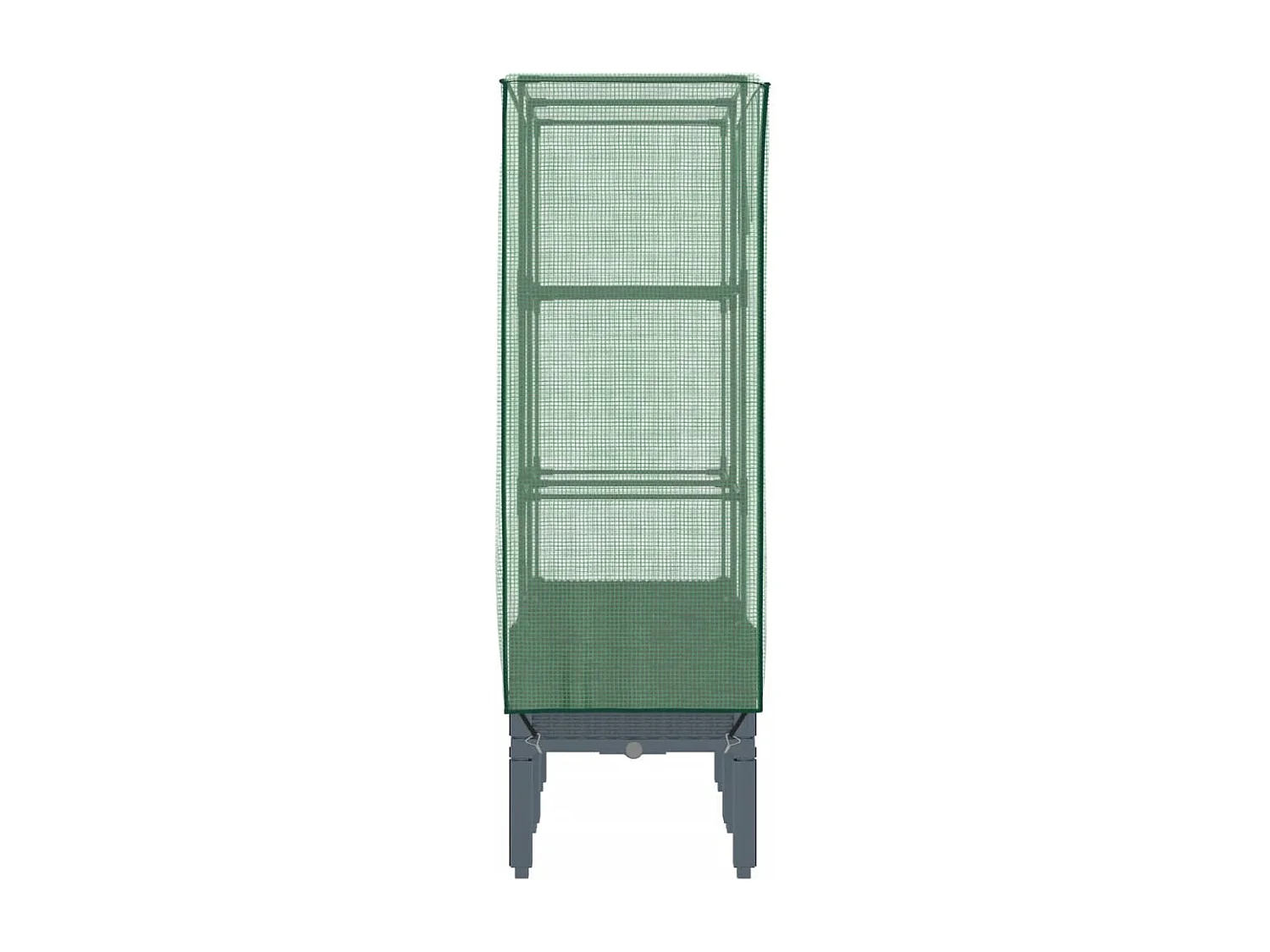 Jardinière bac lit surélevé grise 80 x 40 x 140 cm 02_0038793