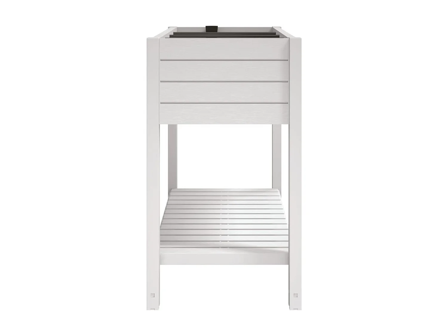 Fioriera rialzata per piante fiori patio giardino 110 x 45 x 79 cm polipropilene bianco 02_0039318