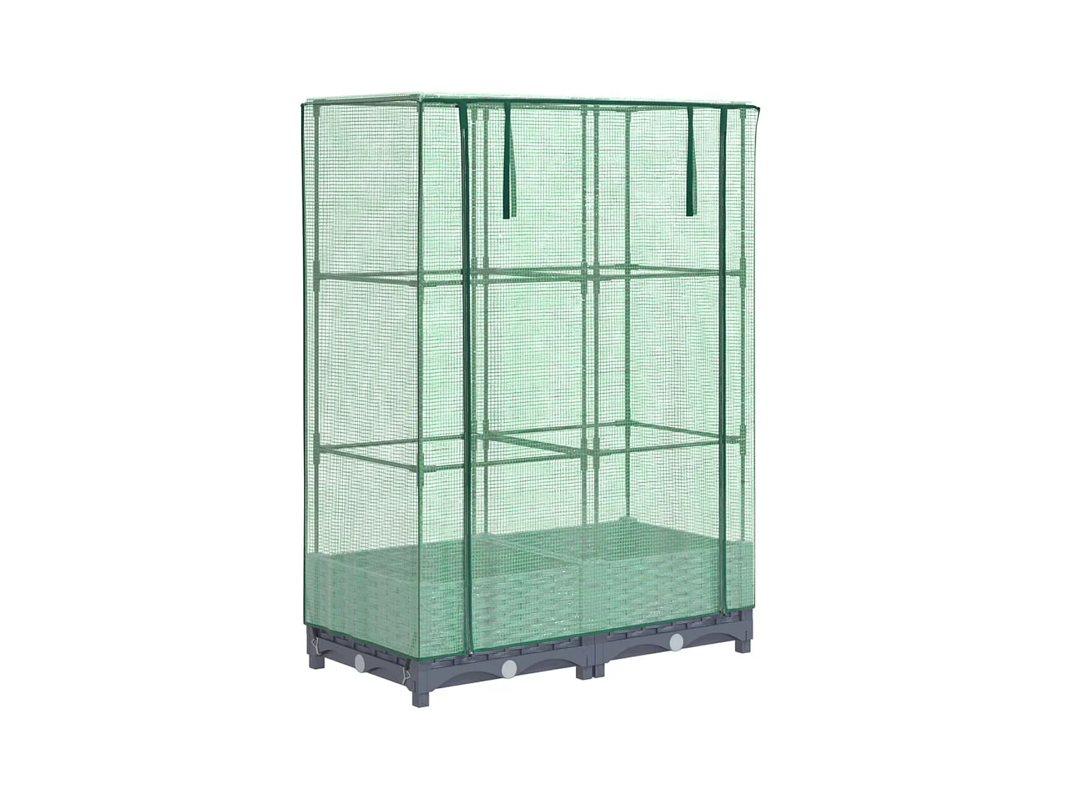 Jardinière bac lit surélevé grise 80 x 40 x 123 cm 02_0038786