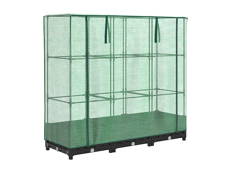 Jardinière bac lit surélevé noire 120 x 40 x 123 cm 02_0038735