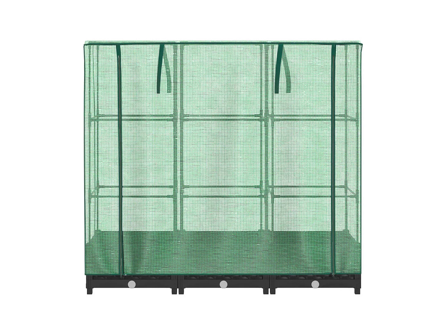 Jardinière bac lit surélevé noire 120 x 40 x 123 cm 02_0038735