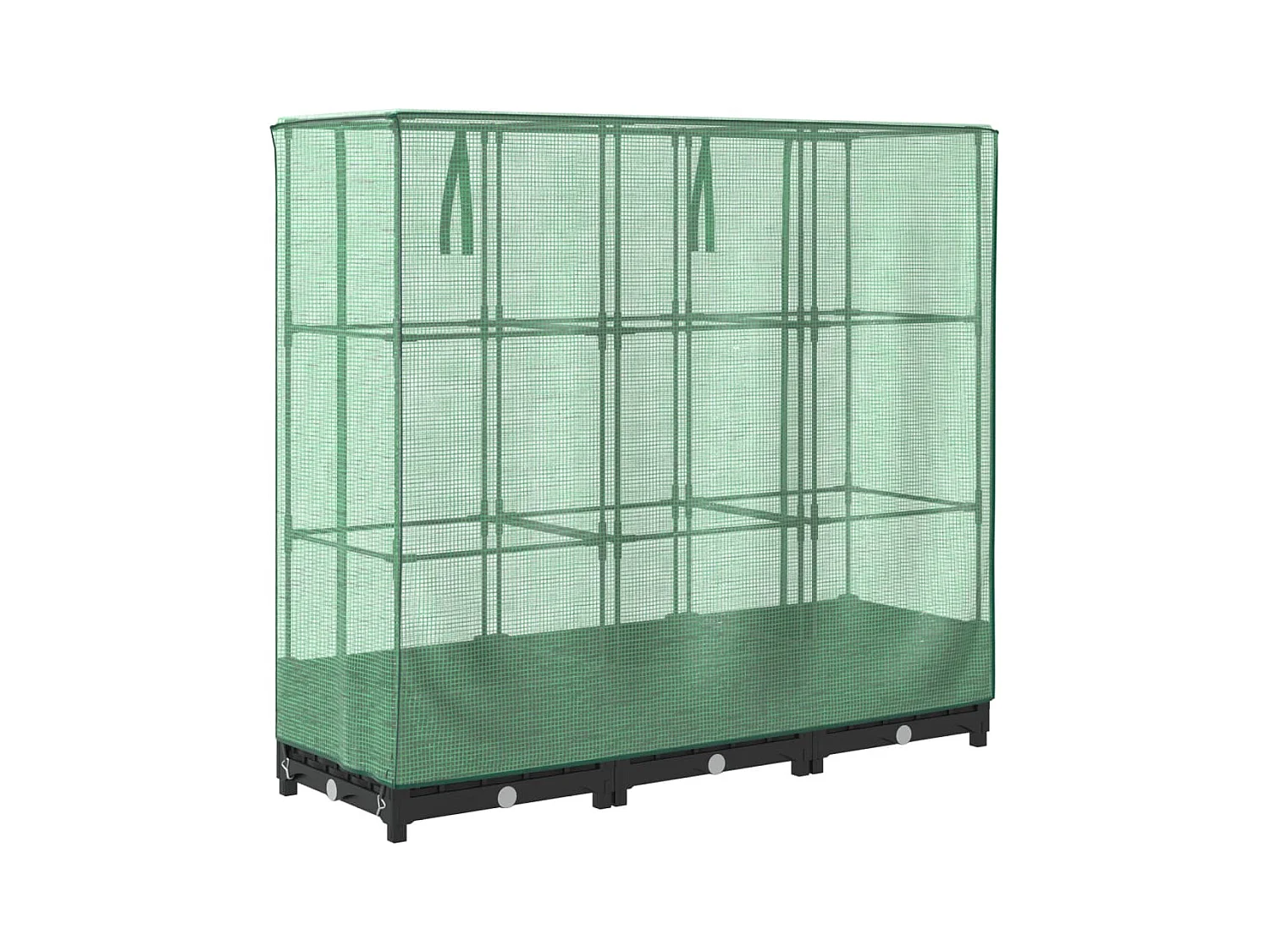 Jardinière bac lit surélevé noire 120 x 40 x 123 cm 02_0038735