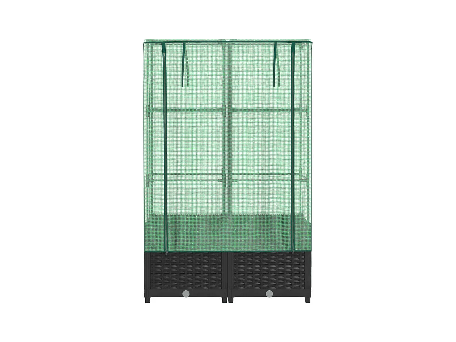 Jardinière bac lit surélevé noire 80 x 40 x 138 cm 02_0038791